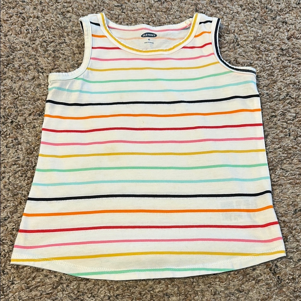 Old Navy Kids Striped Tank Top - Multicolor